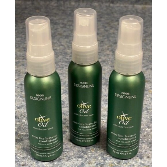 REGIS Designline Olive Oil EVOO Lite Leave-in Conditioner 2 OZ Travel Size QTY 3 - Picture 1 of 2